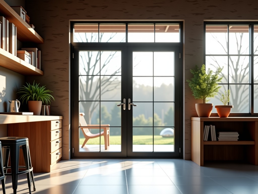 Aluminum Glass Doors For Shop Supplier