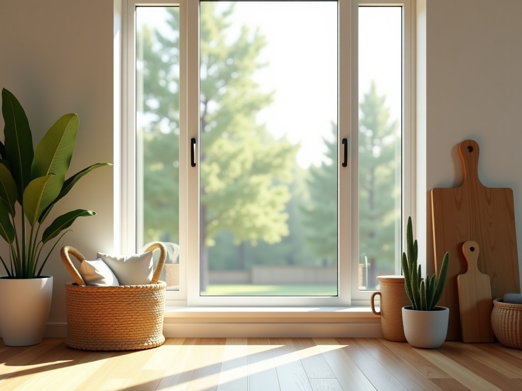 Large Fixed Glass Window For Sale