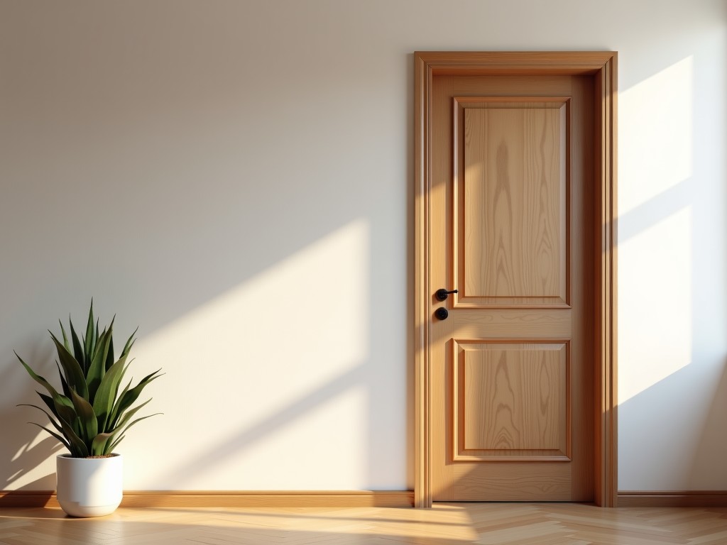 Timber Doors With Veneer Flush Design B2B Supplier