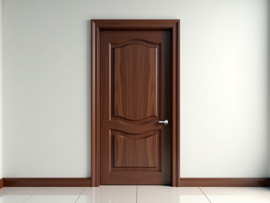 Walnut Wood Door With Veneer Finish For Sale