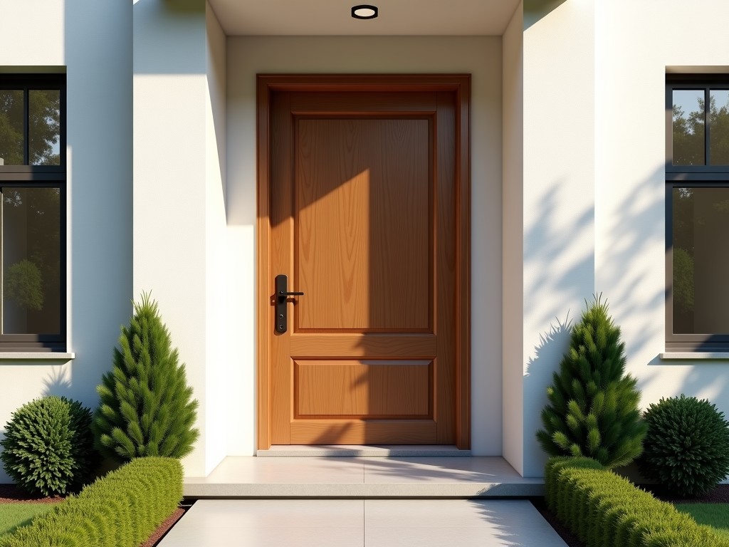 Wooden Entrance Door For Villa Factory